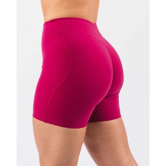 NWT ALPHALETE Women's XL Core‎ Biker Short 7in Inseam Berry Scrunch - Picture 1 of 9
